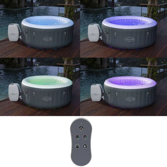 Spa de hidromassagem insuflável com luzes LED para 2-4 pessoas Lay-Z-Spa® Bali AirJet™