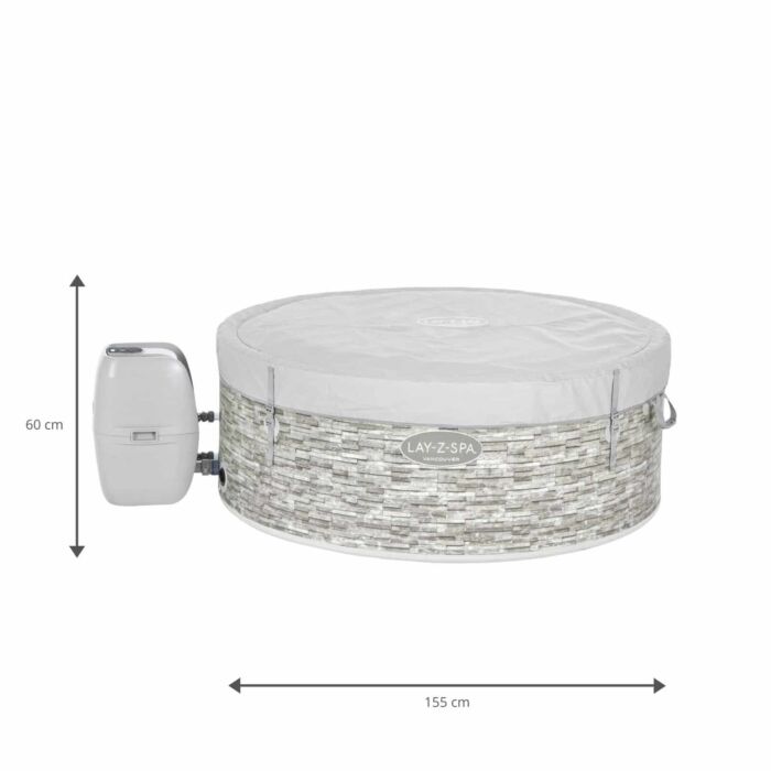 Spa insuflável com controlo por aplicação para 3-5 pessoas Lay-Z-Spa® Vancouver AirJet Plus™