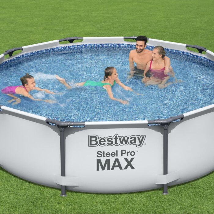 Conjunto de Piscina Desmontável Bestway® Steel Pro MAX™ de 3,05 m x 76 cm