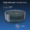 Conjunto de Piscina Desmontável Bestway® Steel Pro MAX™ de 3,66 m x 1,22 m
