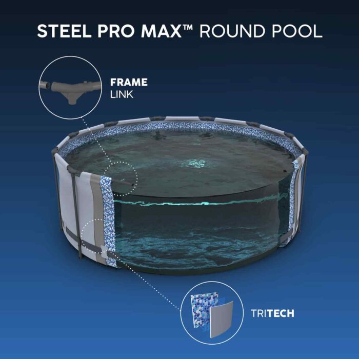 Conjunto de Piscina Desmontável Bestway® Steel Pro MAX™ de 3,66 m x 1,22 m