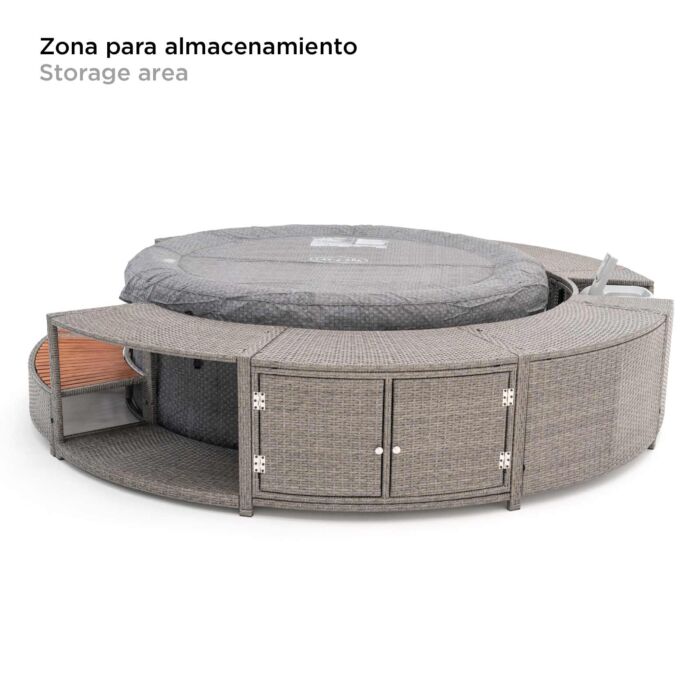 Pack Spa insuflável com controlo por aplicação para 2-4 pessoas Lay-Z-Spa® Havana AirJet™ com Revestimento "FULL SURROUND 180"