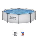 Conjunto de Piscina Desmontável Bestway® Steel Pro MAX™ de 3,66 m x 76 cm