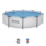 Conjunto de Piscina Desmontável Bestway® Steel Pro MAX™ de 3,05 m x 76 cm