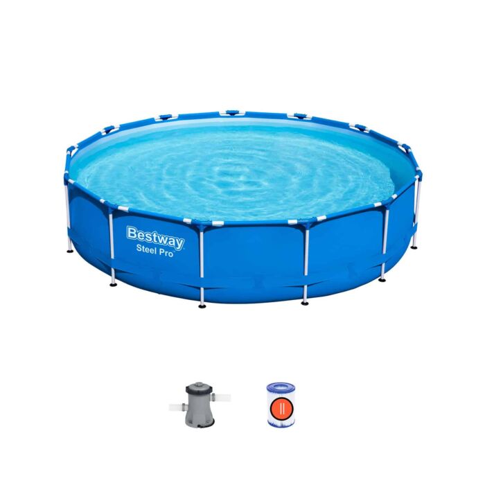 Conjunto de Piscina Desmontável Bestway® Steel Pro ™ 3.96 m x 84cm