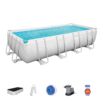 Conjunto de Piscina Desmontável Bestway® Power Steel™ 5,49 m x 2,74 m x 1,22 m com Bomba de Filtragem