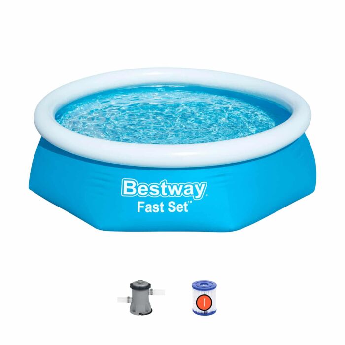 Conjunto de piscina insuflável Fast Set 2,44 m x 61 cm