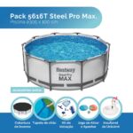 Conjunto de Piscina Desmontável Redonda Bestway® Steel Pro MAX™ de 3,05 m x 1,00 m