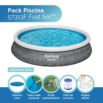 Conjunto de Piscina Insuflável Redonda Bestway® Fast Set™ 4,57 m x 84 cm com Acessórios