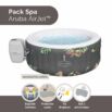 Conjunto de SPA Insuflável de Hidromassagem Lay-Z-Spa Aruba Airjet para 2-3 Pessoas com Acessórios