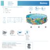 Conjunto de Piscina Desmontável Bestway® Steel Pro Desenhos de Animais 2.74 m x 66 cm