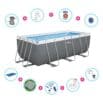 Pack piscina desmontável retangular 4,12 m x 2,01 m x 1,22 m Power Steel™ + Acessórios