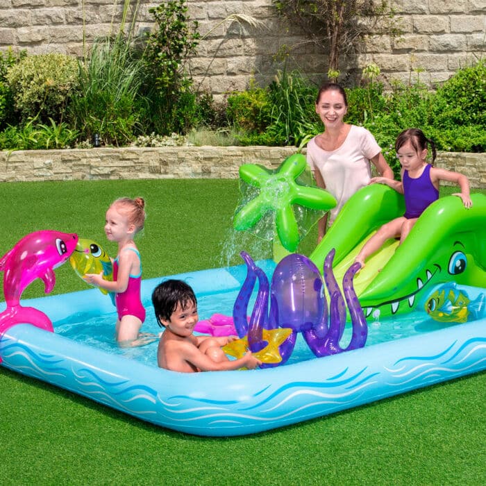 Centro de Jogos Aquáticos Infantil Insuflável Aquário Fantástico Bestway®