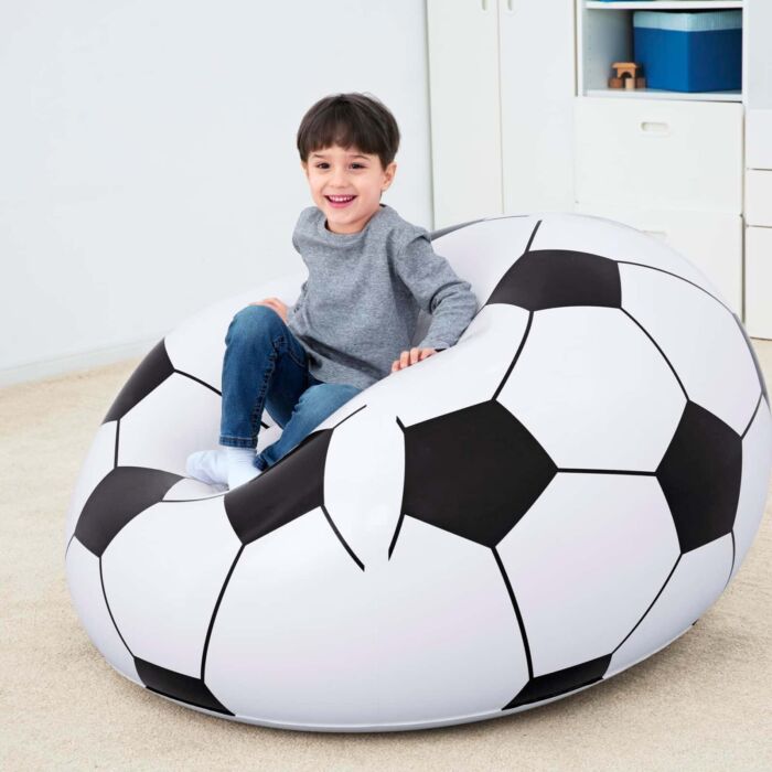 Cadeira Insuflável Infantil de Bola de Futebol Bestway® Beanless™