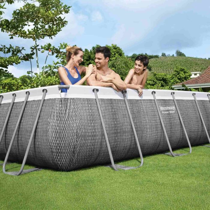 Conjunto piscina elevada Bestway® Power Steel® 4,04m x 2,01m x 1,00m