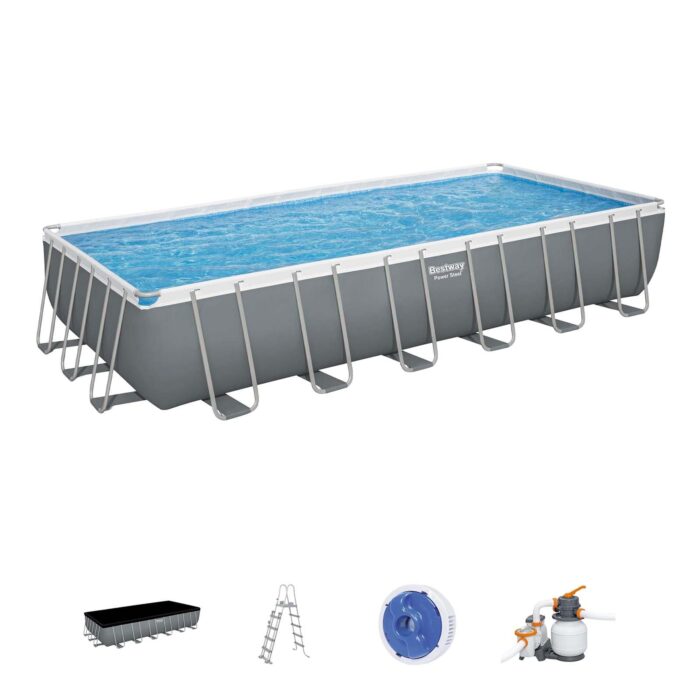 Piscina desmontável retangular 7,32 x 3,66 x 1,32 m Bestway Power Steel