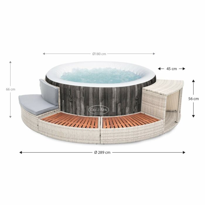 Spa exterior Bahamas com revestimento 289x45x56 cm Half