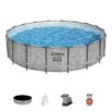 Conjunto de piscina desmontável redonda Steel Pro Max da Bestway 549 x 122 cm