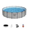 Conjunto de piscina desmontável redonda Steel Pro Max da Bestway 549 x 122 cm