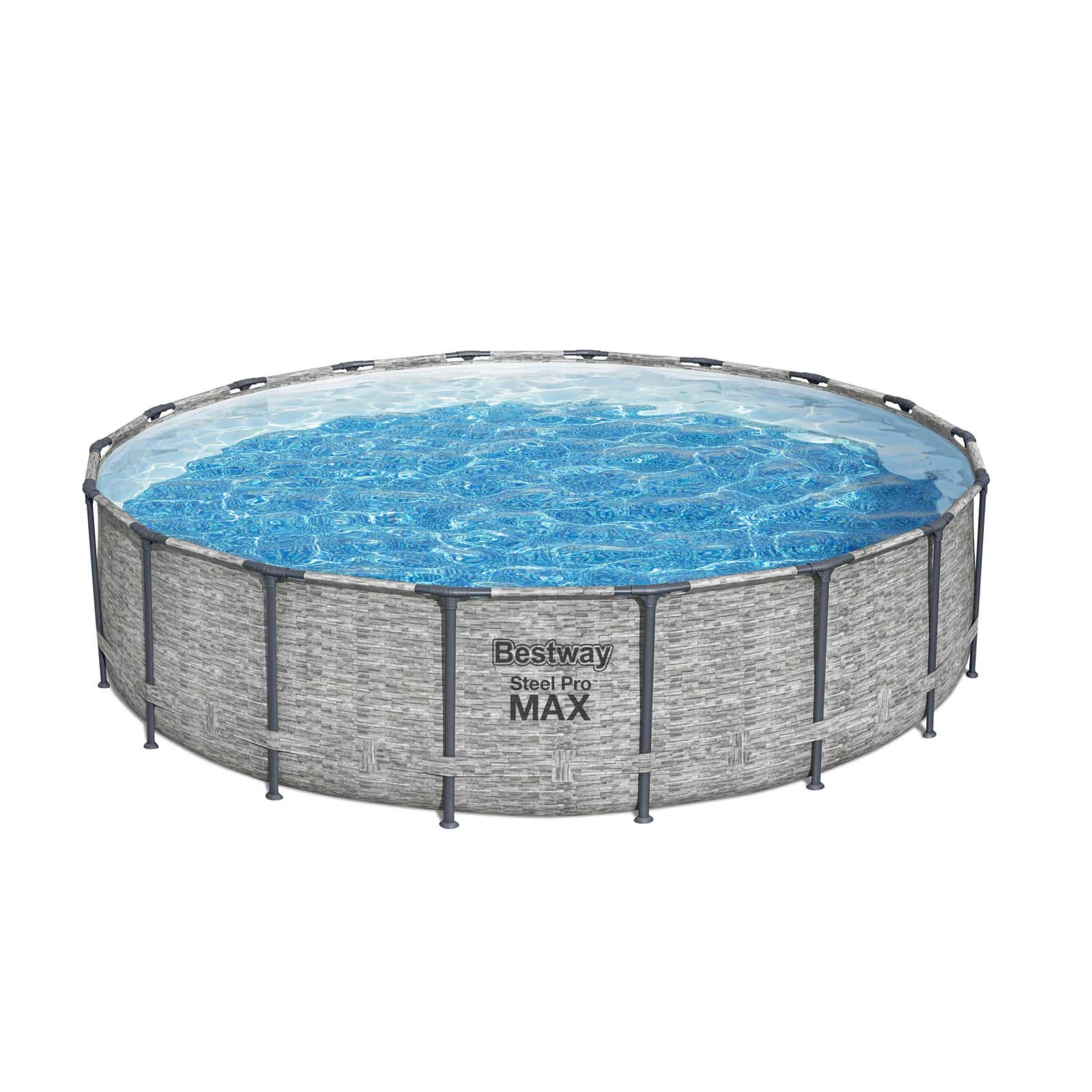 Conjunto de piscina desmontável redonda Steel Pro Max da Bestway 549 x 122 cm