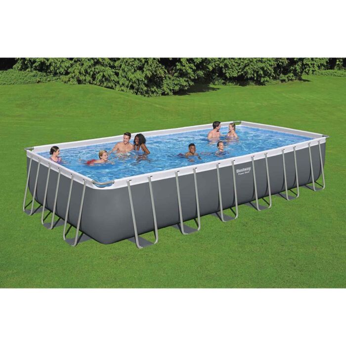 Piscina desmontável retangular 7,32 x 3,66 x 1,32 m Power Steel da Bestway