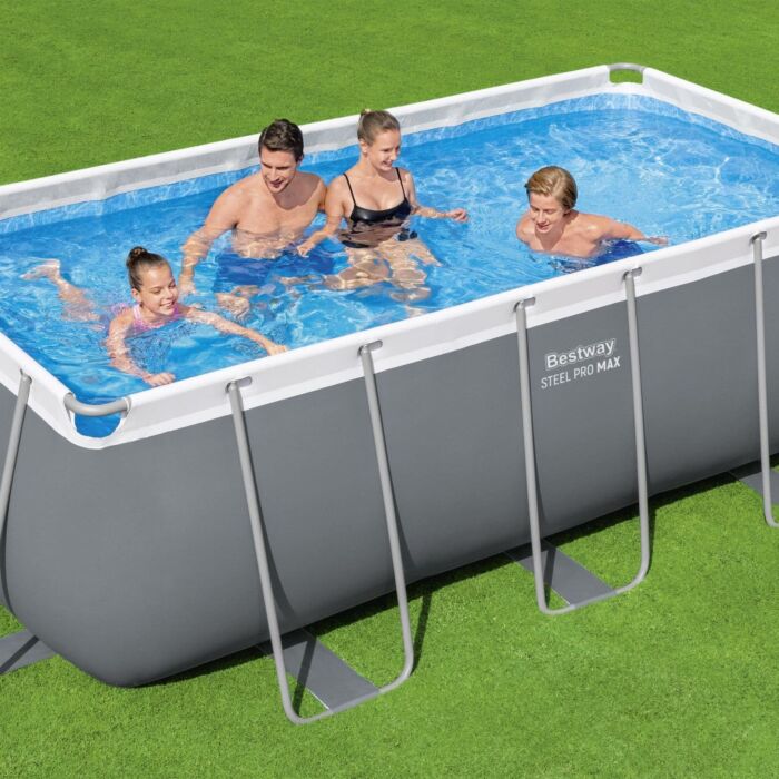 Piscina Desmontávei DEPURADORA AREIA Steel Pro MAX 4,12 m x 2,01 m x 1,22 m