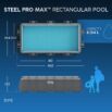 Piscina Desmontávei DEPURADORA AREIA Steel Pro MAX 4,12 m x 2,01 m x 1,22 m