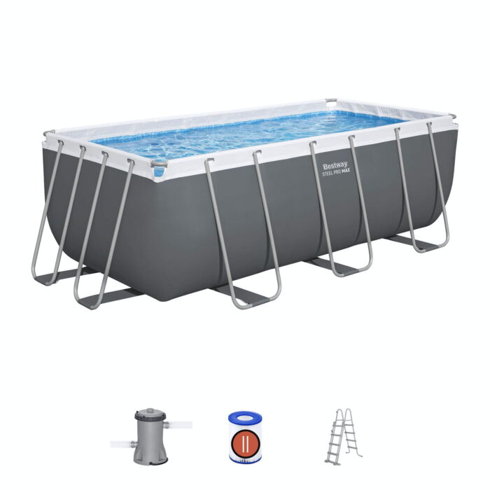 Piscina desmontável Bestway Steel Pro MAX 4,12 m x 2,01 m x 1,22 m