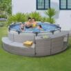 Kit Half Surround 306 com piscina Steel Pro Max 305 x 100 cm