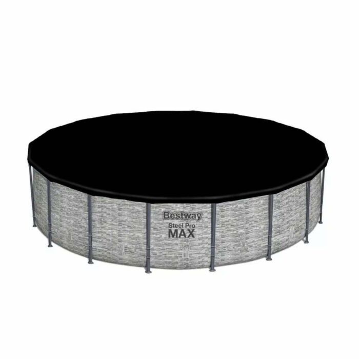 Pack Piscina Steel Pro Max pedra 549 x 122 cm com Kit de limpeza de fundo