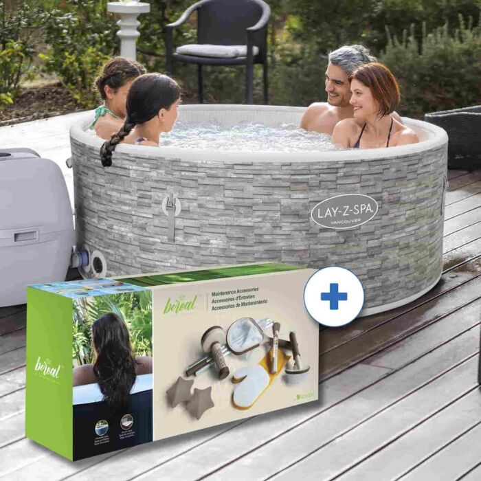 Pack Spa Vancouver Airjet 155 x 60 cm + Kit de limpeza
