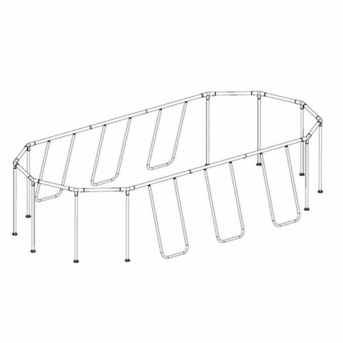 Estrutura de piscina 610 x 366 x 122 cm