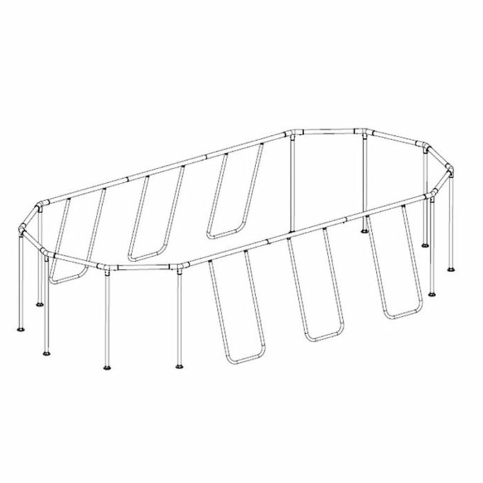 Estrutura de piscina 610 x 366 x 122 cm