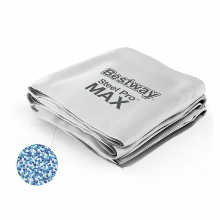 Liner cinza piscina redonda Steel Pro MAX™ 427 x 107 cm