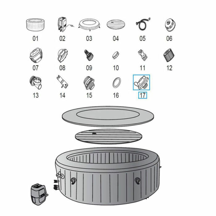 Válvula roscada para LAY-Z-SPA®