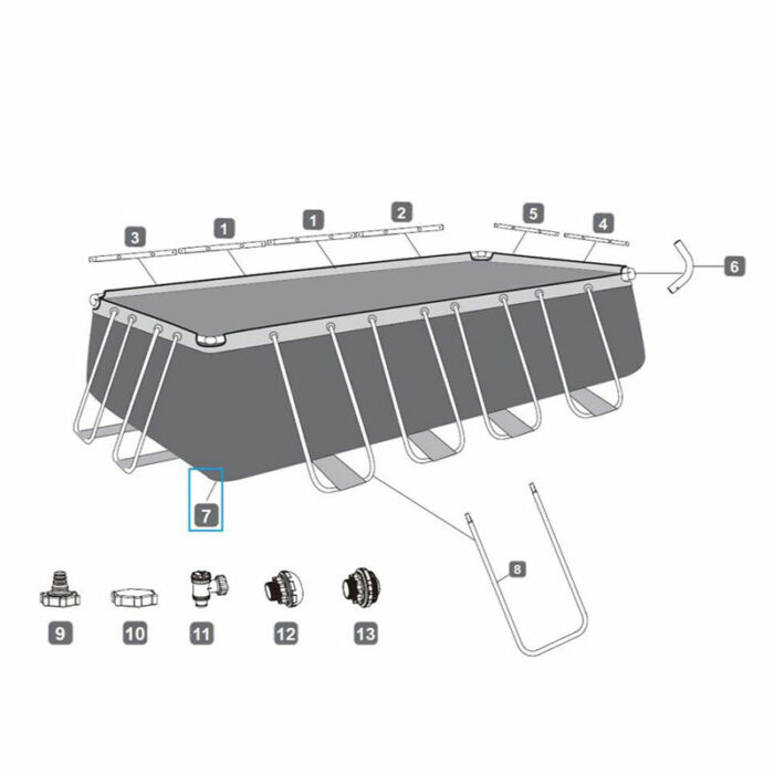 Liner piscina Power Steel™ 549 x 274 x 122 cm