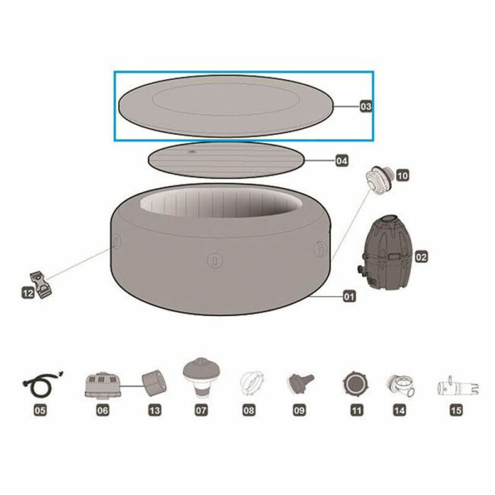 Cobertura Havana AirJet Lay-Z-Spa 180 cm x 66 cm