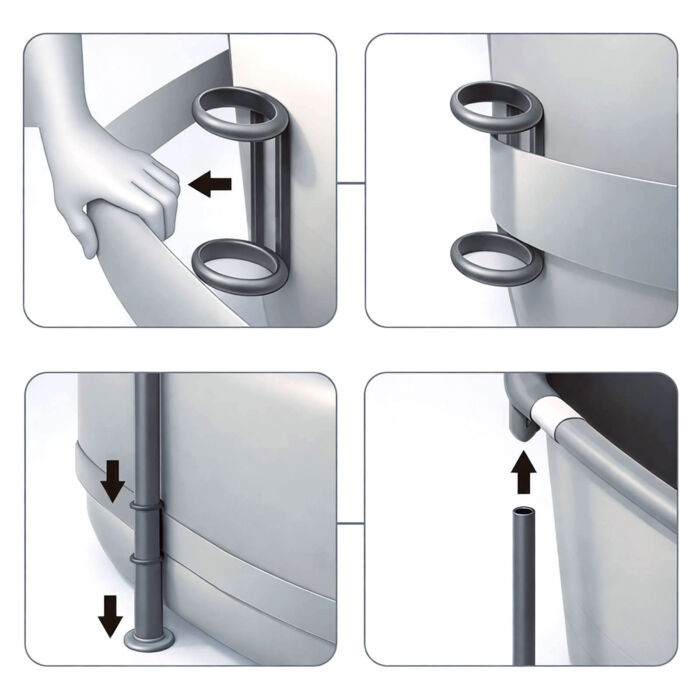 Conjunto de Piscina Desmontável Bestway® Steel Pro MAX™ de 3,66 m x 1,22 m