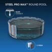 Piscina desmontável redonda Steel Pro MAX 4,27 m x 1,07 m