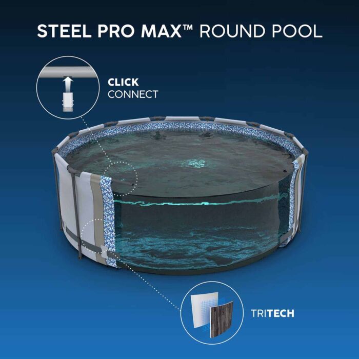 Piscina desmontável redonda Steel Pro MAX 4,27 m x 1,07 m