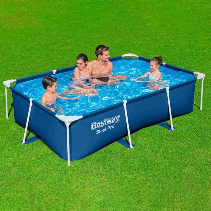 Piscina desmontável retangular Steel Pro 2,59 m x 1,70 m x 61 cm