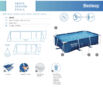 Piscina desmontável retangular Steel Pro 2,59 m x 1,70 m x 61 cm