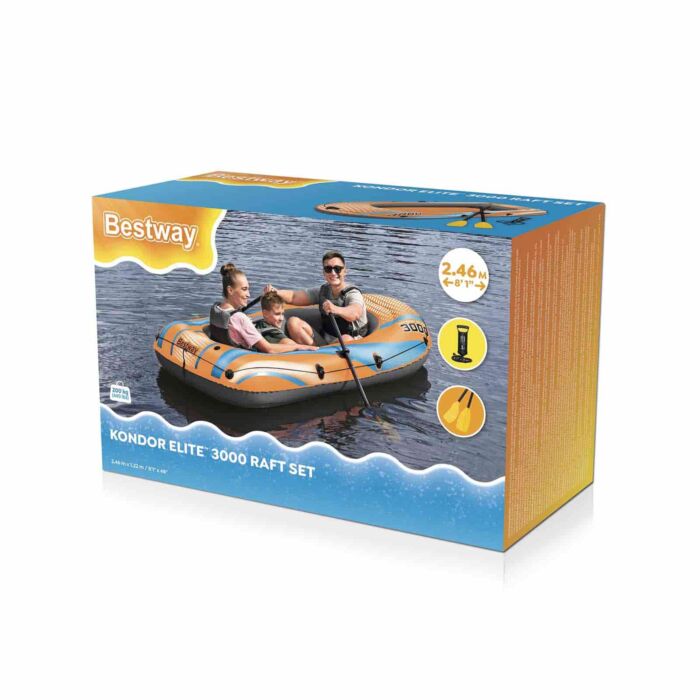 Barco insuflável Kondor Elite™ 3000 de 2,46m x 1,22m