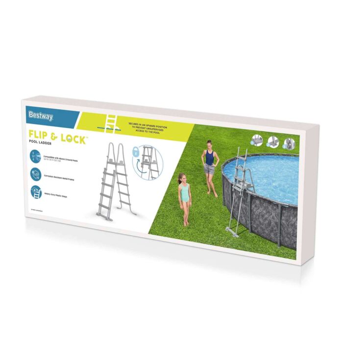 Escada para piscinas Bestway Flip & Lock 1,32 m