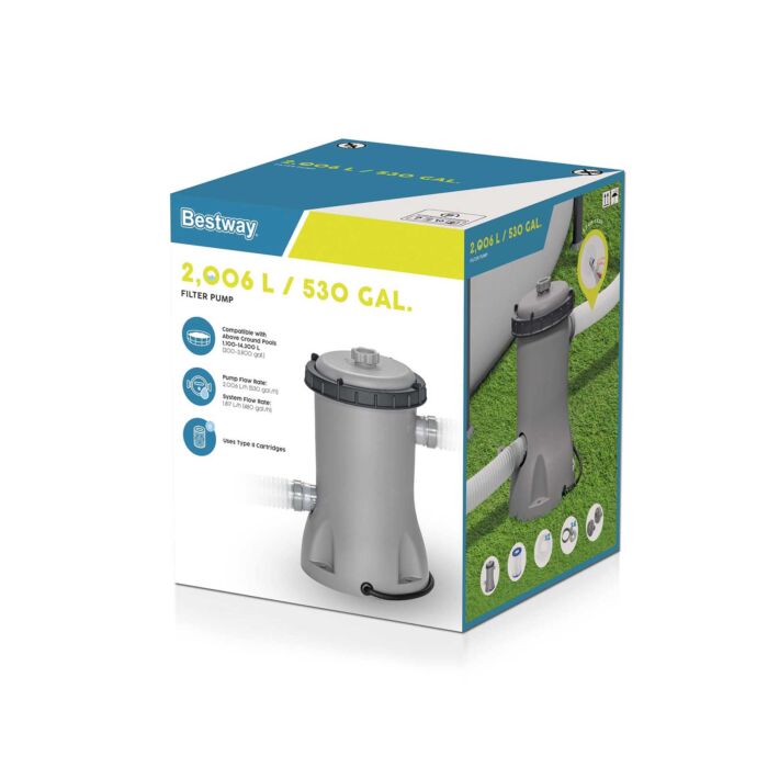Depuradora de cartucho piscinas Bestway 2.006 L