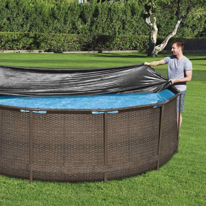 Cobertura para piscina desmontável redonda 3,66m