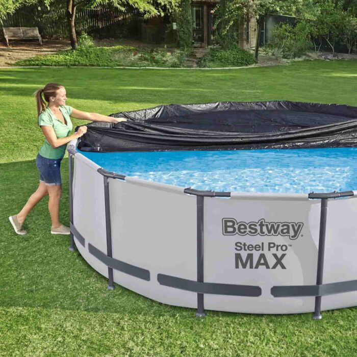 Cobertura para piscina desmontável redonda 3,66m
