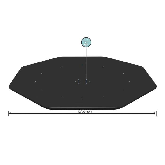 Cobertura redonda piscinas desmontáveis 3,66 m e 3,96 m