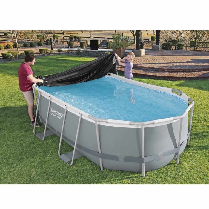 Cobertura oval para piscinas 4,27 m x 2,50 m