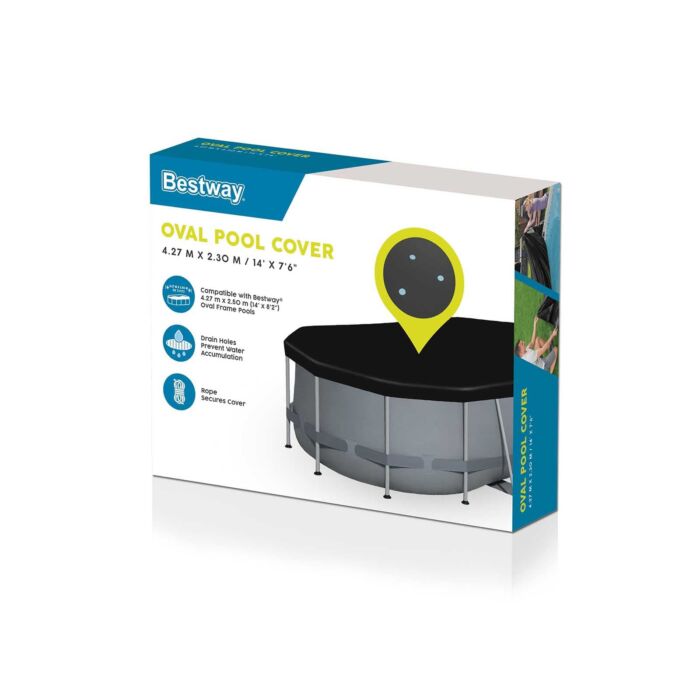 Cobertura oval para piscinas 4,27 m x 2,50 m